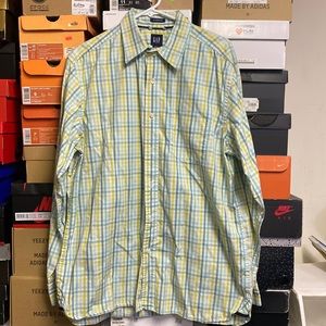 GAP classic fit plaid button down